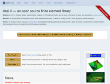 Tablet Screenshot of dealii.org